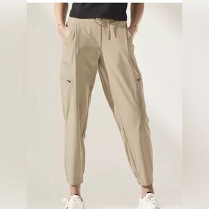 Athleta Women's Go Far Travel Pant Jogger, Tan, Size 8